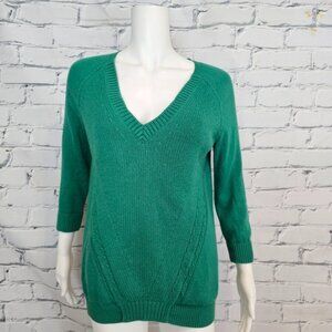 Burberry Brit Green Cotton & Cashmere Sweater